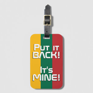 リトアニア国旗おもしろい国 ラゲッジタグ