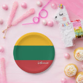 リトアニア国旗のプレート、パーティー、スポーツ、リトアニア ペーパープレート (パーティー)