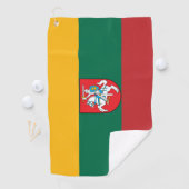 リトアニア国旗の紋章 ゴルフタオル (インサイチュ)