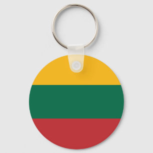 リトアニア国旗を持つキーチェーン キーホルダー