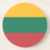 リトアニア国旗を掲げたコースター コースター (正面)