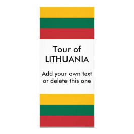 リトアニア国旗を掲げたラックカード ラックカード