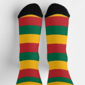 リトアニア国旗を掲げた女性用ソックス ソックス (上部)
