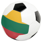 リトアニア国旗を掲げた愛国的なサッカーボール サッカーボール (3/4)