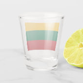 リトアニア国旗を掲げた愛国的なショットグラス ショットグラス (裏面)