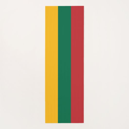 リトアニア国旗を掲げた愛国的なヨガマット ヨガマット (裏面)