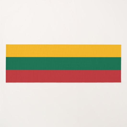 リトアニア国旗を掲げた愛国的なヨガマット ヨガマット (正面(横))