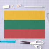 リトアニア国旗を掲げた愛国的ティッシュペーパー 薄葉紙 (クラフト)