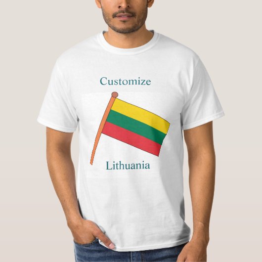 リトアニア国旗サンダーカーヴ Tシャツ (正面)