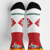 リトアニア国旗地球に優し・リトアニア ソックス (上部)