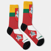 リトアニア国旗地球に優し・リトアニア ソックス (右)