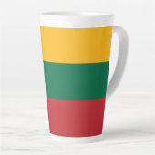 リトアニア国旗 カフェラテマグ (右アングル)