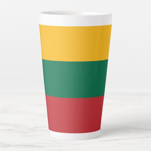 リトアニア国旗 カフェラテマグ (正面)