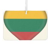 リトアニア国旗 カーエアーフレッシュナー (裏面)