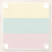 リトアニア国旗 ガラスコースター (裏面)