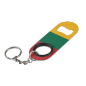 リトアニア国旗 キーホルダー栓抜き (正面アングル)