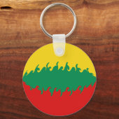 リトアニア国旗 キーホルダー (正面)