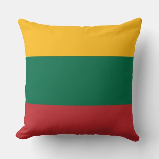 リトアニア国旗 クッション (正面)