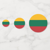 リトアニア国旗 コンフェッティ (正面)