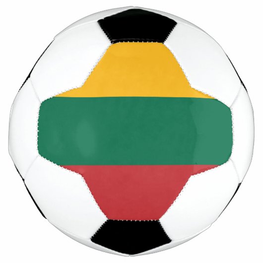 リトアニア国旗 サッカーボール (正面)