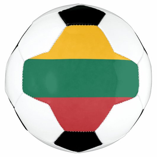 リトアニア国旗 サッカーボール (正面)