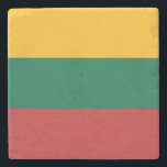 リトアニア国旗 ストーンコースター<br><div class="desc">リトアニアの愛国国旗。</div>