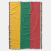 リトアニア国旗 スローブランケット (正面縦)
