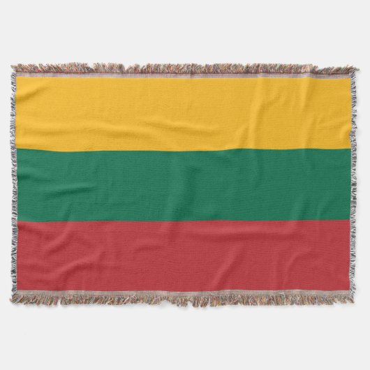 リトアニア国旗 スローブランケット (正面)