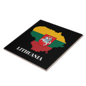 リトアニア国旗 タイル (側面)