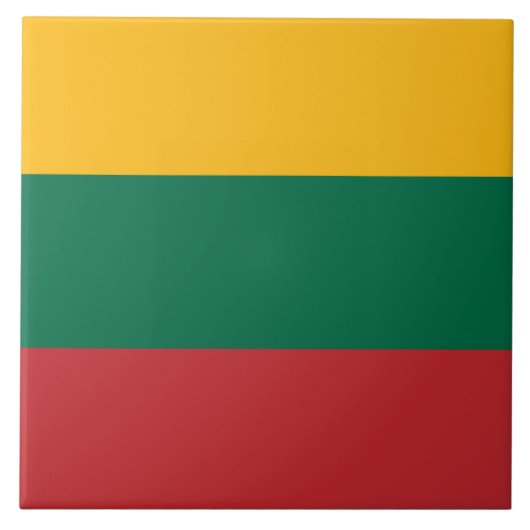 リトアニア国旗 タイル (正面)