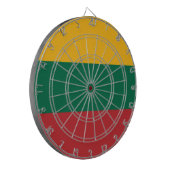 リトアニア国旗 ダーツボード (正面左)