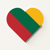 リトアニア国旗 ノートブック (裏面)