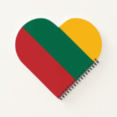 リトアニア国旗 ノートブック (裏面)