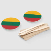 リトアニア国旗 ハンドファン (組立なし)