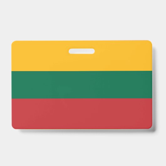 リトアニア国旗 バッジ (正面)