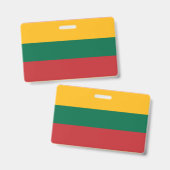 リトアニア国旗 バッジ (正面＆裏面)