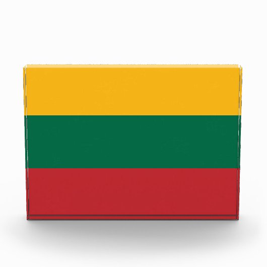 リトアニア国旗 フォトブロック (正面)