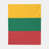 リトアニア国旗 フリースブランケット (正面)