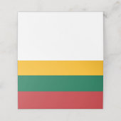 リトアニア国旗 プレイスカード (外部開封)