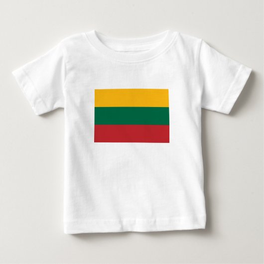 リトアニア国旗 ベビーTシャツ (正面)