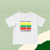 リトアニア国旗 ベビーTシャツ