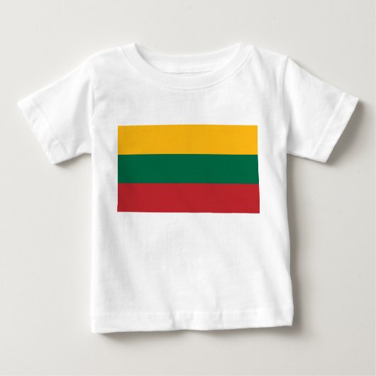 リトアニア国旗 ベビーTシャツ (正面)