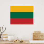 リトアニア国旗 ポスター (キッチン)