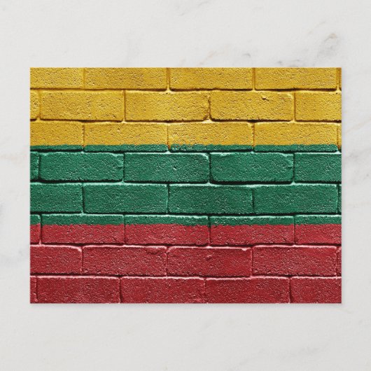 リトアニア国旗 ポストカード (正面)