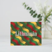 リトアニア国旗 ポストカード (スタンド正面)