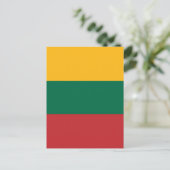 リトアニア国旗 ポストカード (スタンド正面)