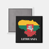 リトアニア国旗 マグネット (正面/裏面)