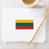 リトアニア国旗 ラベル (インサイチュ)