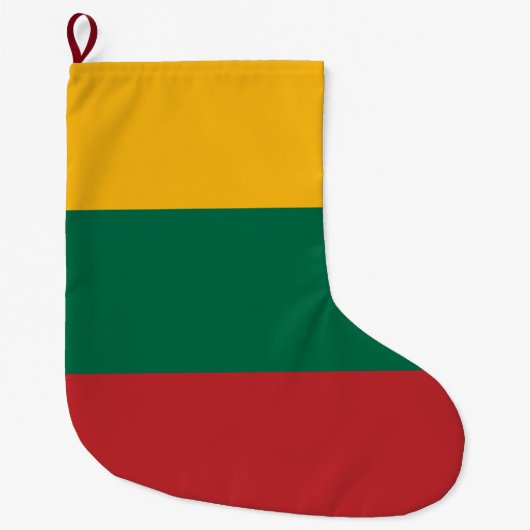 リトアニア国旗 ラージクリスマスストッキング (正面)
