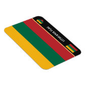 リトアニア国旗&リトアニア旅行,休日/スポーツ マグネット (右側)